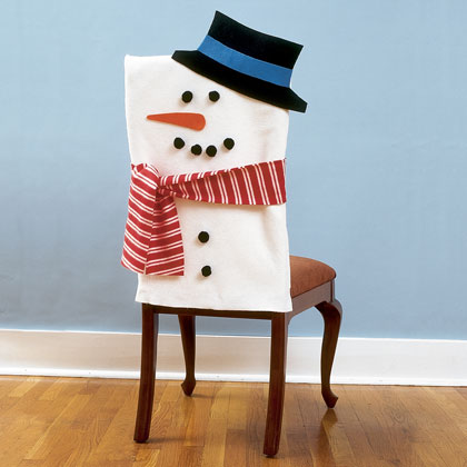 Снеговик чехлы на стулья